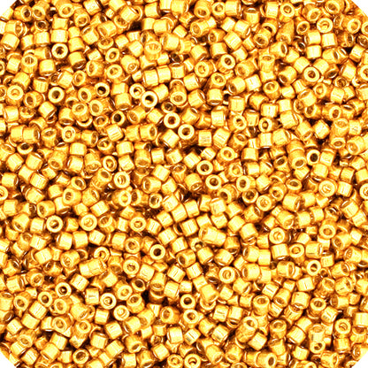 Miyuki Delica 11/0 Duracoat Galvanized Gold