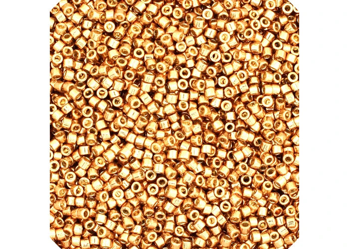 Miyuki Delica 11/0 Duracoat Galvanized Champagne