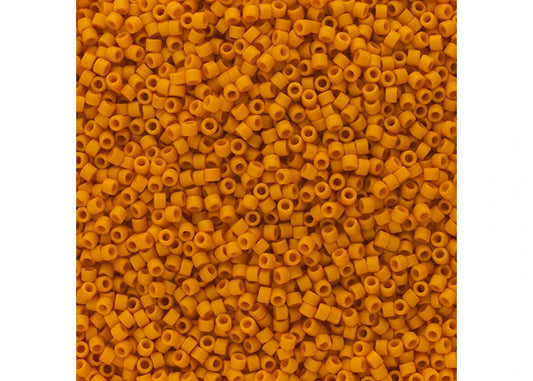 Miyuki Delica 11/0 Frosted Glazed Yellow Honey Matte