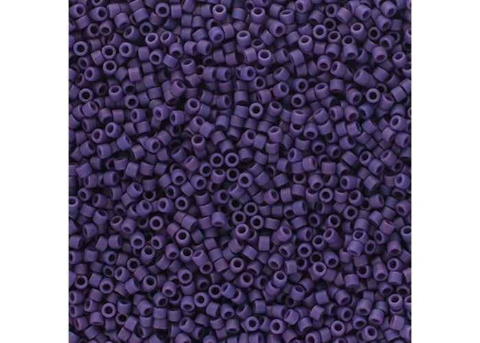 Miyuki Delica 11/0 Frosted Glazed Purple Matte