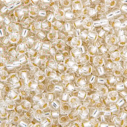 Miyuki Seed Bead 11/0 apx.22g Crystal Silver Lined