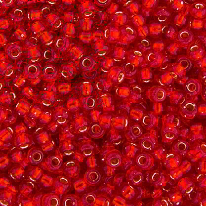 Miyuki Seed Bead 11/0 apx.22g Flame Red Silver