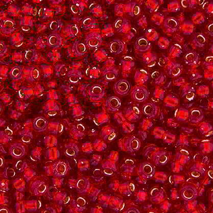 Miyuki Seed Bead 11/0 apx.22g Ruby Silver Lined