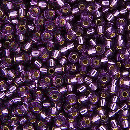 Miyuki Seed Bead 11/0 apx.22g Amethyst Silver