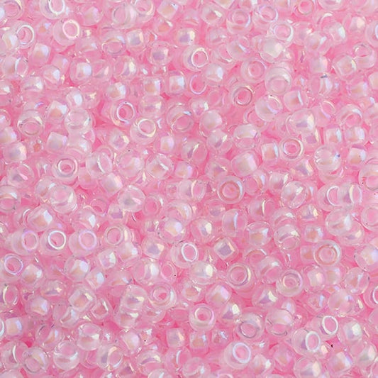 Miyuki Seed Bead 11/0 apx.22g Pink Lined Crystal