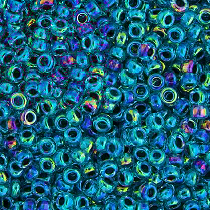 Miyuki Seed Bead 11/0 apx.22g Blue AB Lined-Dyed