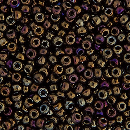 Miyuki Seed Bead 11/0 apx.22g Brown Opaque Iris