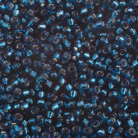Miyuki Seed Bead 11/0 apx.22g Blue Zircon Silver