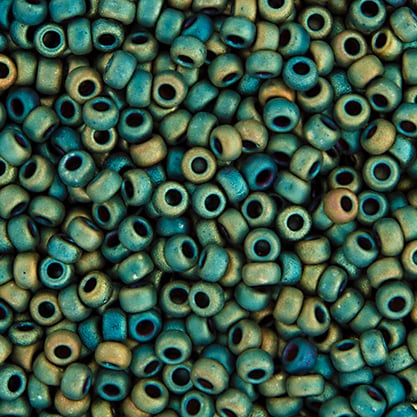 Miyuki Seed Bead 11/0 apx.22g Green AB Matte