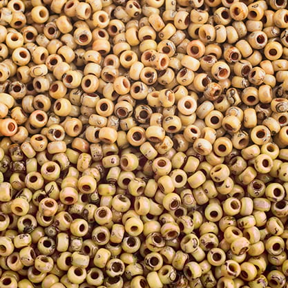 Miyuki Seed Bead 11/0 apx. 22g OP. Yellow Picasso