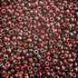 Miyuki Seed Bead 11/0 apx. 22g OP. Red Picasso