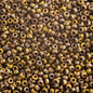 Miyuki Seed Bead 11/0 apx. 22g OP. Dk. Yellow Picasso
