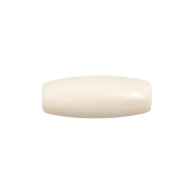Acrylic Hairbone Pipe .75in Bone White (20pcs)