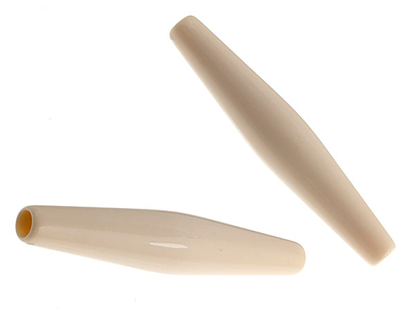 Acrylic Hairbone Pipe 2in Bone White 100PCS