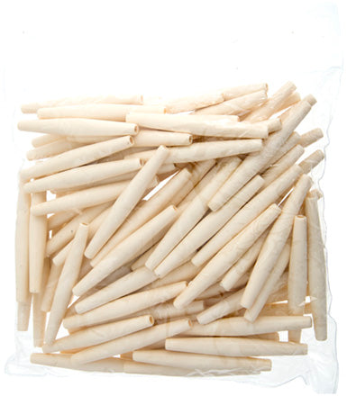 Acrylic Hairbone Pipe 3in Bone White 100PCS