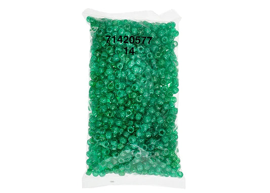 Crow Bead/Pony Bead Sparkle 9mm Emerald