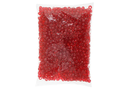 Crow Bead/Pony Bead Sparkle 9mm Crimson
