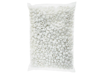 Crow Bead/Pony Bead Opaque 9mm White