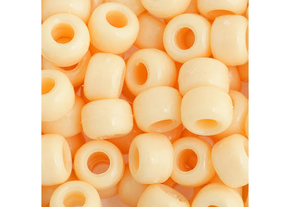 Crow Bead/Pony Bead Opaque 9mm Ivory