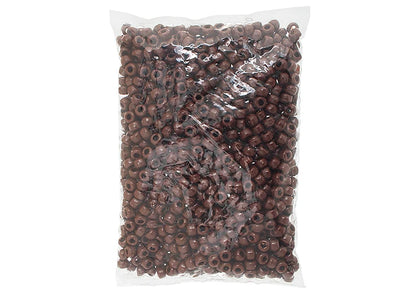 Crow Bead/Pony Bead Opaque 9mm Brown