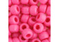 Crow Bead/Pony Bead Opaque 9mm Hot Pink