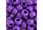 Crow Bead/Pony Bead Opaque 9mm Purple