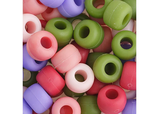 Crow Bead/Pony Bead Matte 9mm Multi