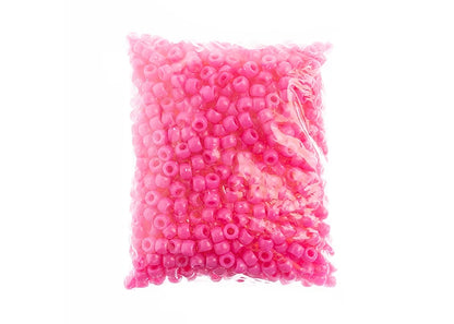 Crow Bead/Pony Bead Opaque 9mm Light Cerise