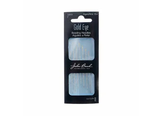 Beading Needle Gold Eye 7 pcs Size 11