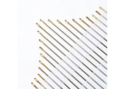 Beading Needle Gold Eye Short and Sharps 20pcs Size 10