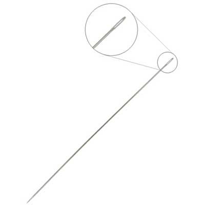 Beading Needle No.13 Silver Eye .41x54.6mm JAPANESE QUALITY