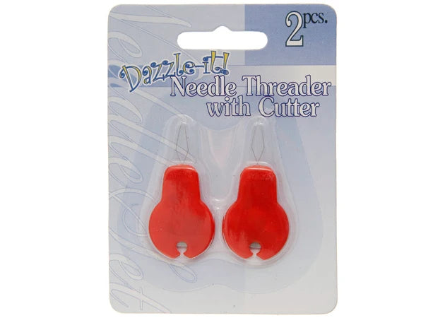 Dazzle-It Needle Threader with Cutter 2pcs