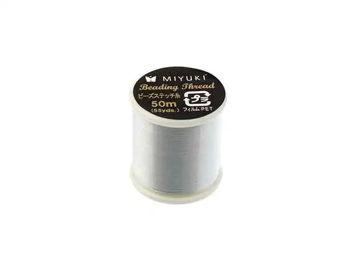 Miyuki Nylon Beading Thread B Silver (50m)