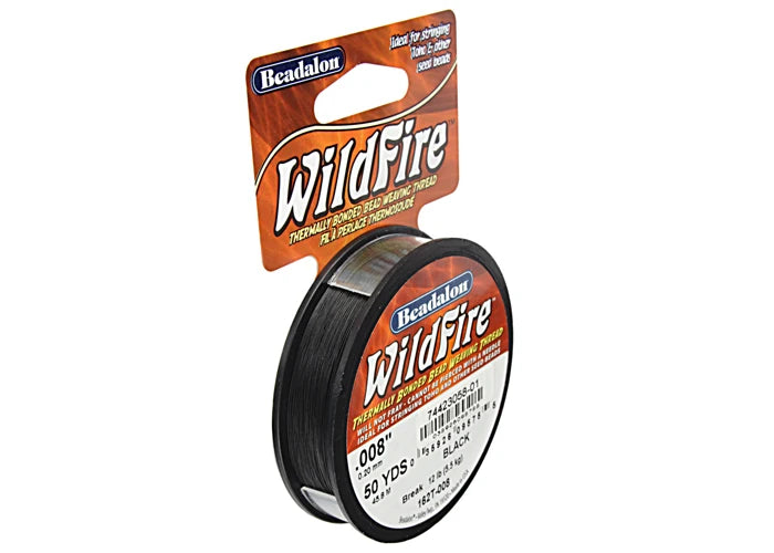 Beadalon Wildfire .008in 0.20mm Black