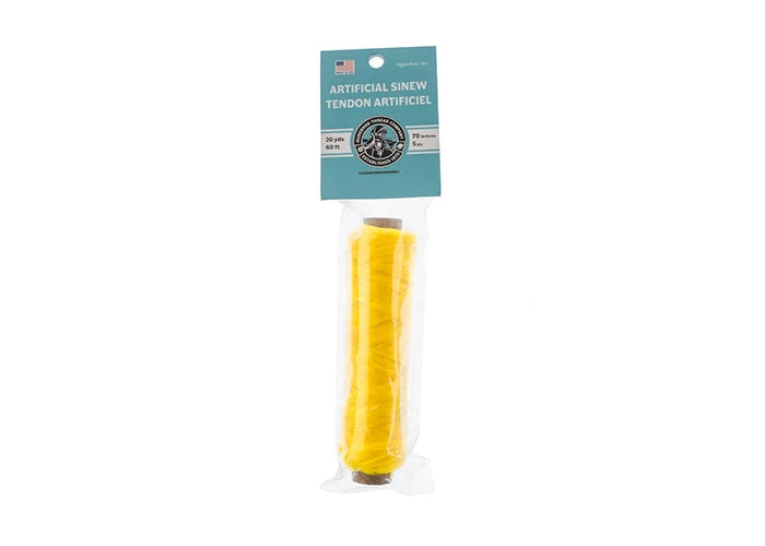 Sinew Bobbin 60ft (20yd) Yellow 5ply 70lb
