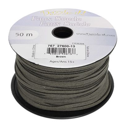 Faux Suede Lacing Silver