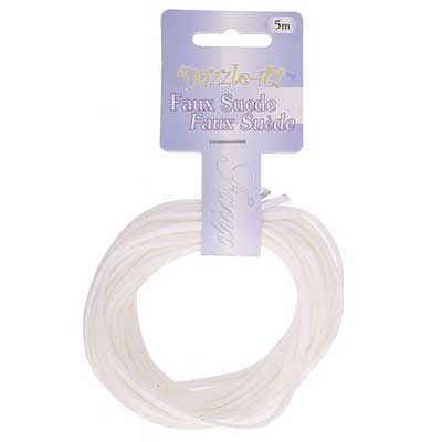 Faux Suede Lacing White