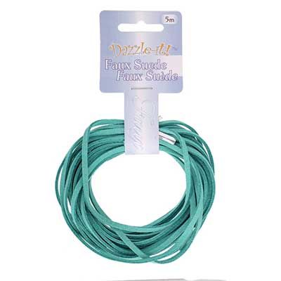 Faux Suede Lacing Aqua