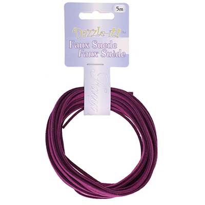Faux Suede Lacing Purple