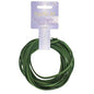 Faux Suede Lacing Emerald