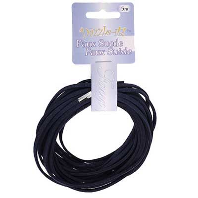 Faux Suede Lacing Navy