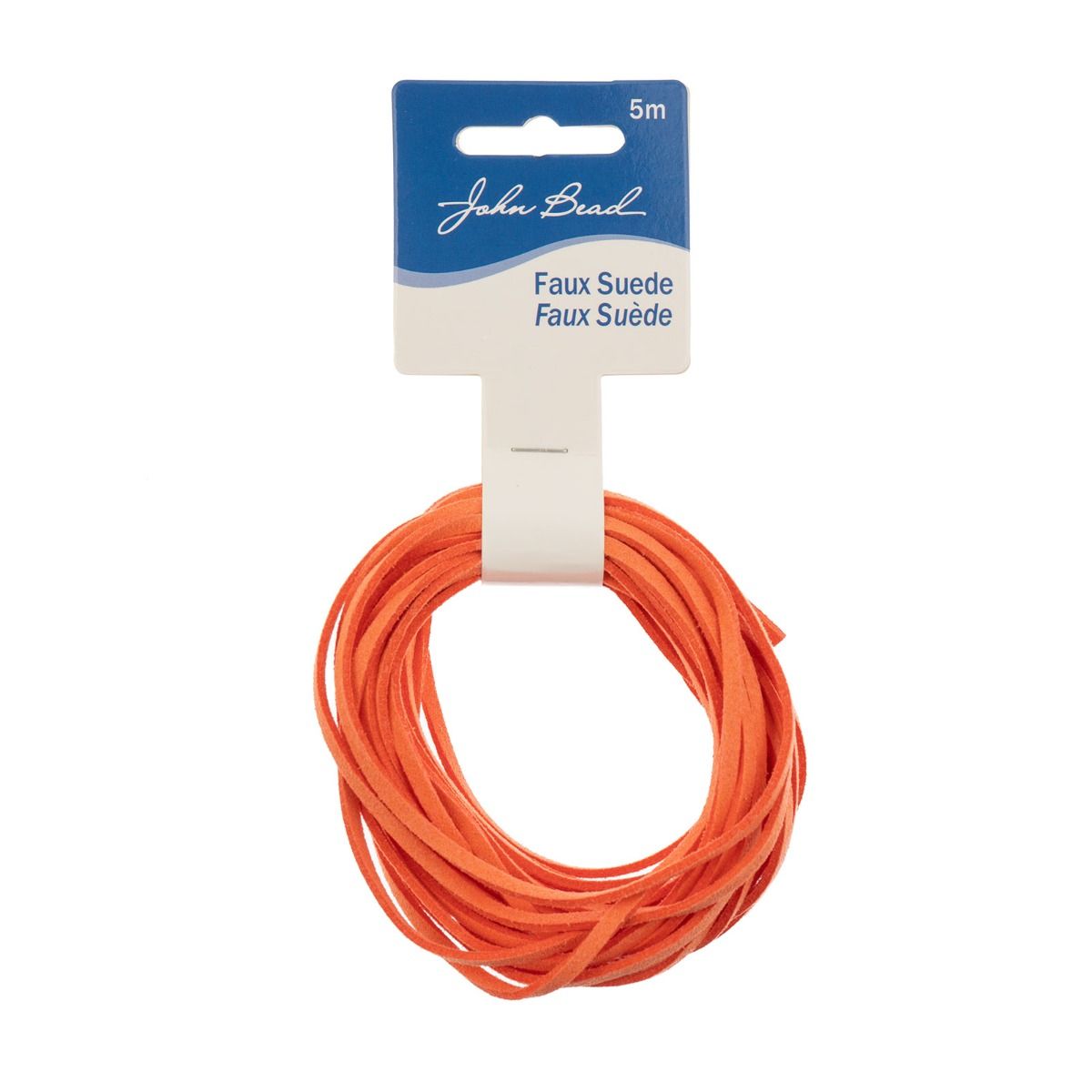 Faux Suede Lacing Peach/Orange