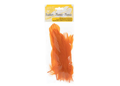 Goose Feathers 5-7in Orange