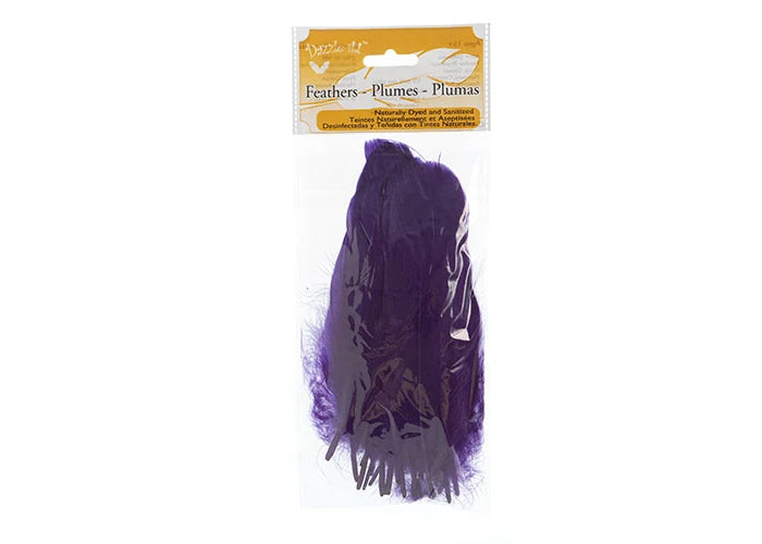 Goose Feathers 5-7in Purple