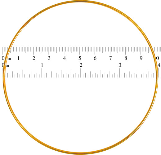 Metal Rings 4in (10.2cm) Brass