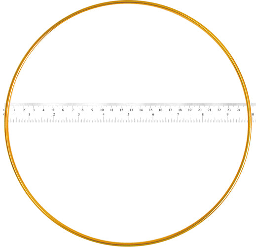 Metal Ring 10in (25.4cm) Brass