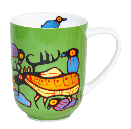 Norval Morrisseau Moose Harmony Porcelain Mug