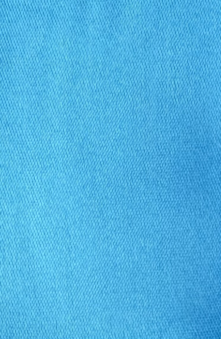 Deep Sky Blue 1.5" Single Face Polyester