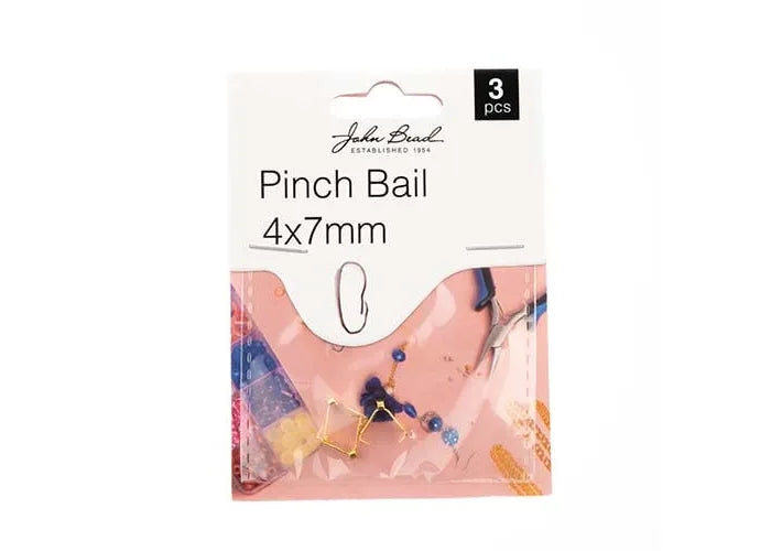 Pinch Bail 4x7mm Gold 3pcs