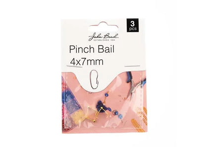 Pinch Bail 4x7mm Gold 3pcs